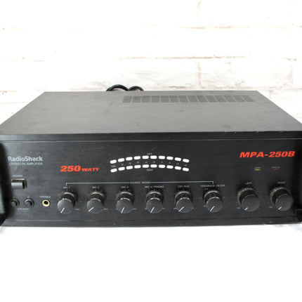 Radio Shack MPA-250B 4 Mic Aux Phono 250 Watt PA Powered Mixer Amplifier