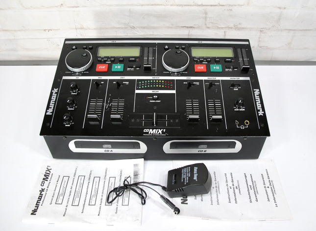 Numark CDMix 1 Professional Dual CD Deck & Mixer Console System
