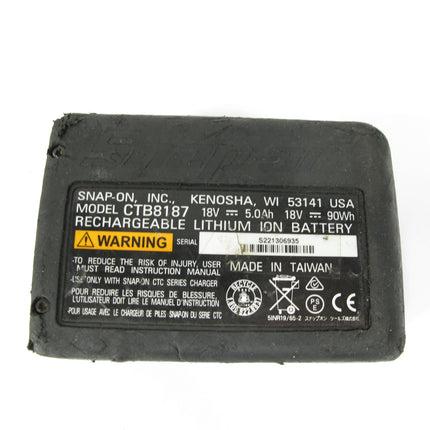 Snap On Tools CTB8187 Genuine Black Cordless 18v 5Ah monster Li ion Battery