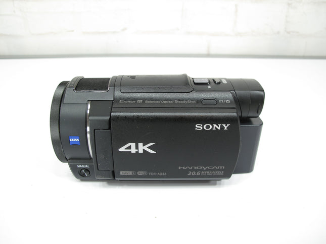 Sony FDR-AX33 Handycam 4K Flash Memory HD Video Recording Camcorder Camera