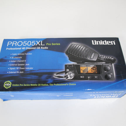 Uniden Bearcat PRO505XL Mobile CB Radio 40 Channels Squelch Control