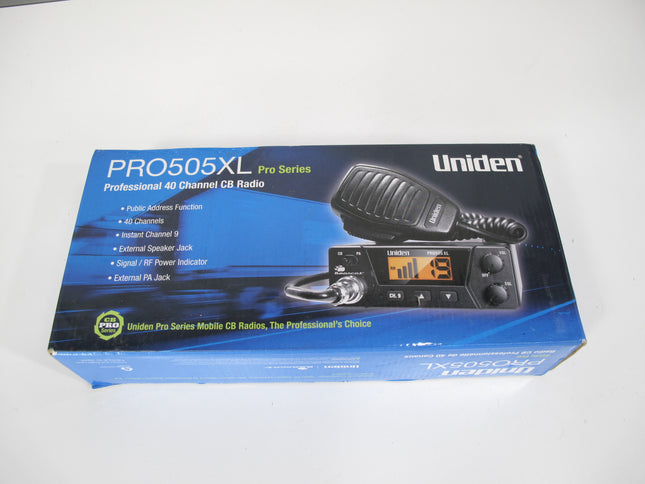 Uniden Bearcat PRO505XL Mobile CB Radio 40 Channels Squelch Control