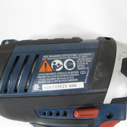 Bosch PS41 12V Li-Ion 1/4" Cordless Impact Drill Bare Tool Only