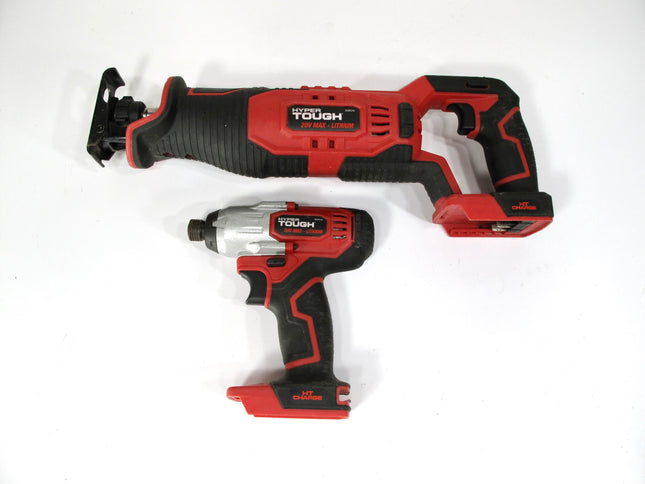 Hyper Tough AQ80023G 20V Reciprocating Saw & AQ76012G Li-Ion Cordless Impact Driver