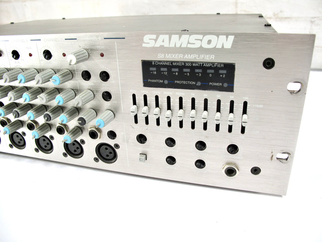 Samson S8 8 Channel 300 Watt @4 Ohms Powered PA Mixer