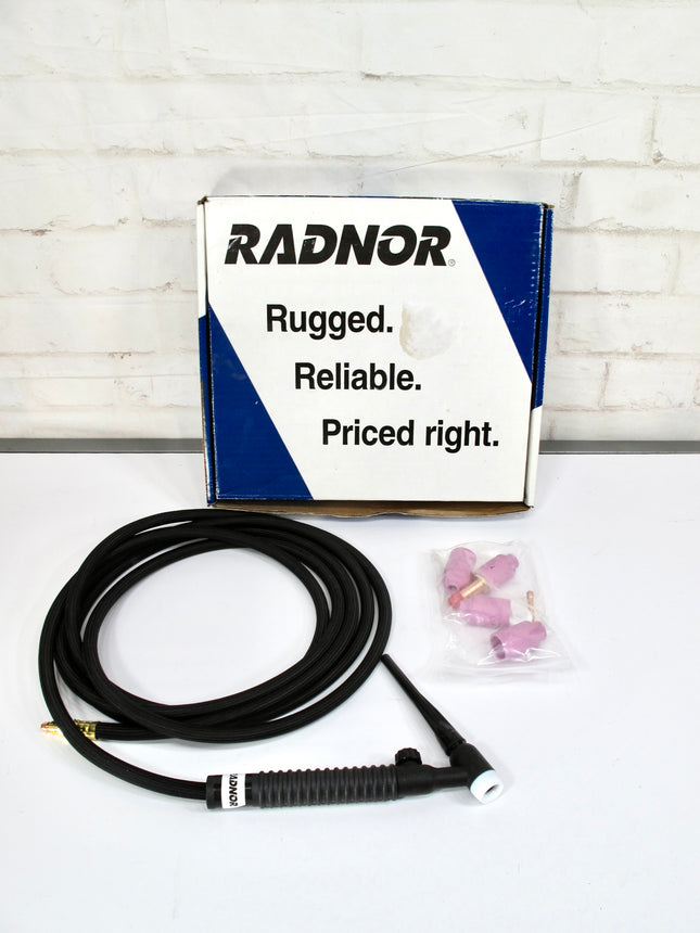 Radnor Air-Cooled TIG Torch Kit 17V-12-BRK, 150A, 12.5' Cable, 70° Head