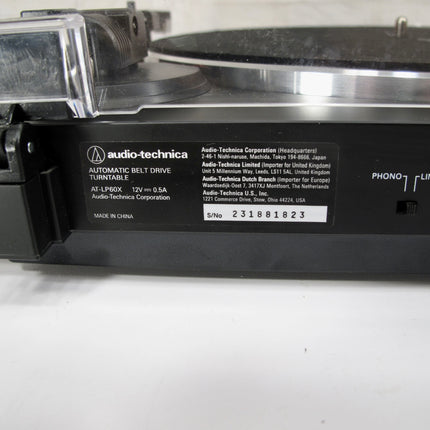 Audio-Technica AT-LP60X Fully Automatic Belt-Drive Turntable w/ Cartridge
