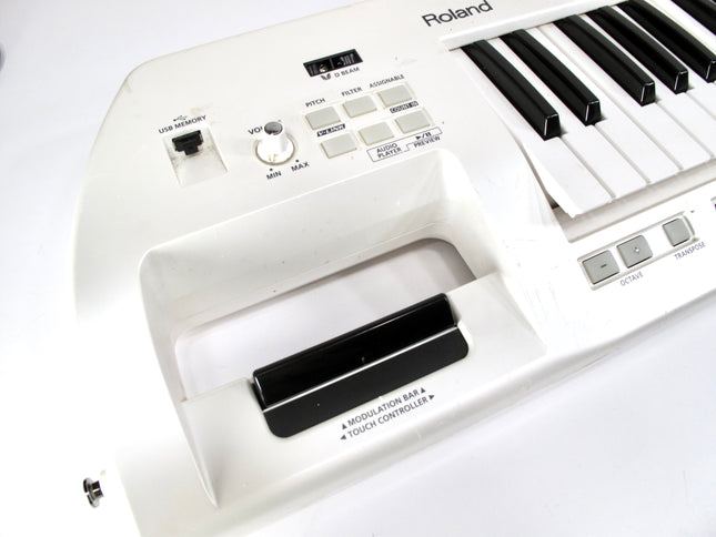 Roland Lucina AX-09 Keytar Synthesizer White 37-Key Keyboard Synth