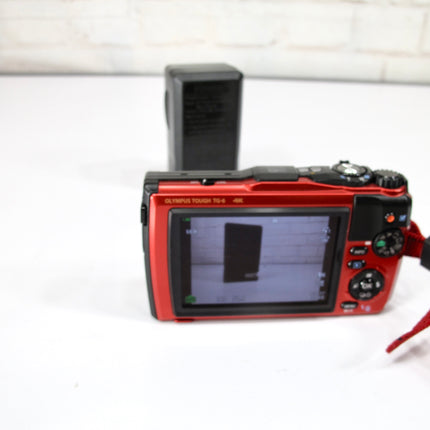 Olympus Tough TG-5 4K  Red WiFi GPS + Waterproof Shockproof Digital Camera w/ 64GB