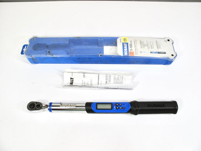 Kobalt 2884762 5-100 ft-lb 3/8" Drive Digital Torque-Angle Wrench