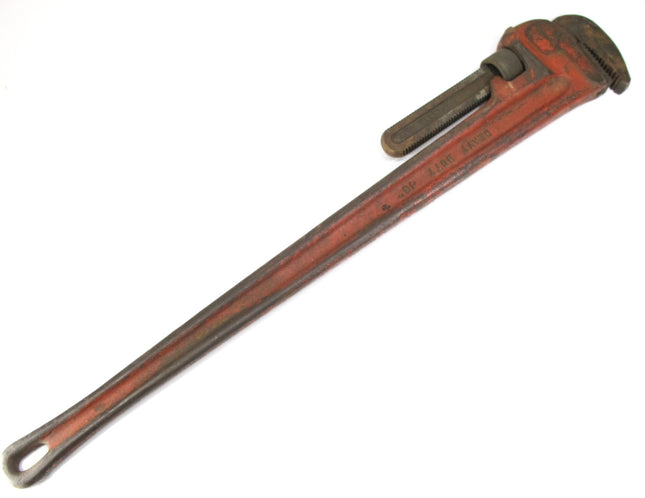 Proto 848HD Heavy-Duty Pipe Wrench, 6 in Opening, 48 in OAL Floating Hook Jaw