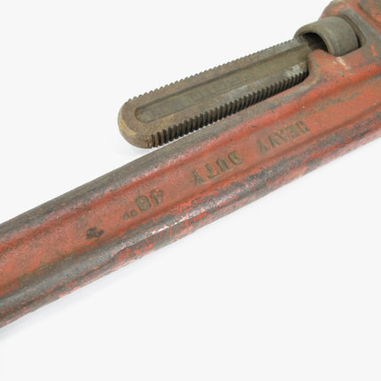 Proto 848HD Heavy-Duty Pipe Wrench, 6 in Opening, 48 in OAL Floating Hook Jaw