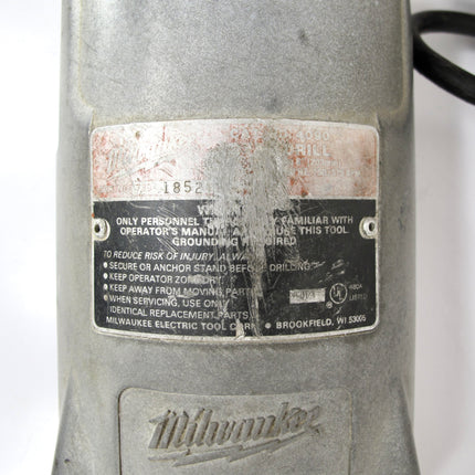 Milwaukee Dymodrill 4090 2-10" 1-1/4"-7 spindle thread 120v~, 20A, 900/450 min
