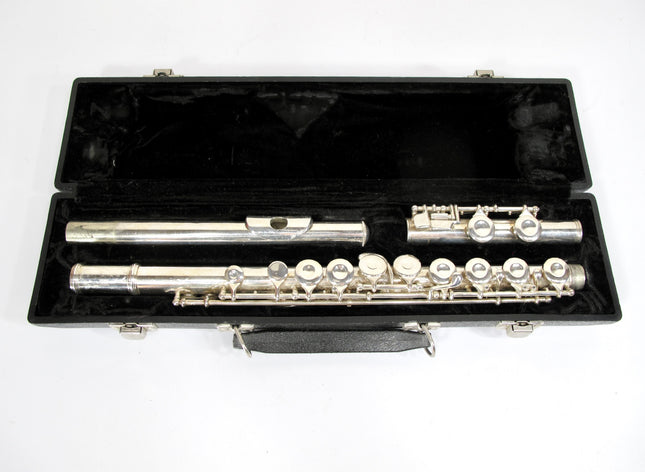 King Cleveland 610 Silver-Plated Open Hole Student Model  Flute w/ Case