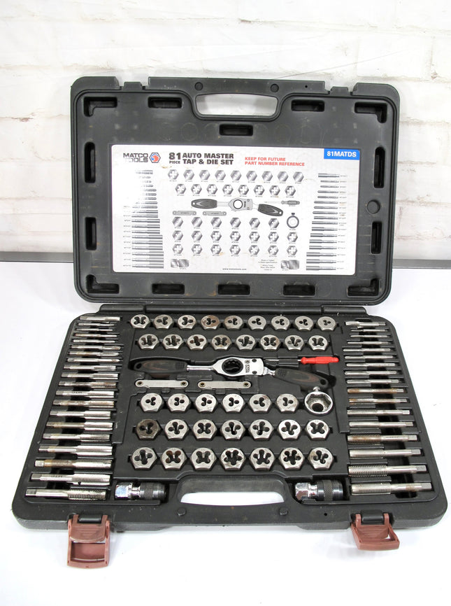 Matco Tools 81MATDS 81-Piece Auto Master Tap & Die Set Complete