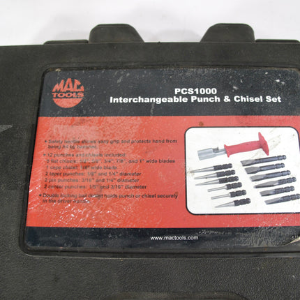 MAC Tools PCS1000K PCS1-1 13pc Interchangeable Punch & Chisel Set