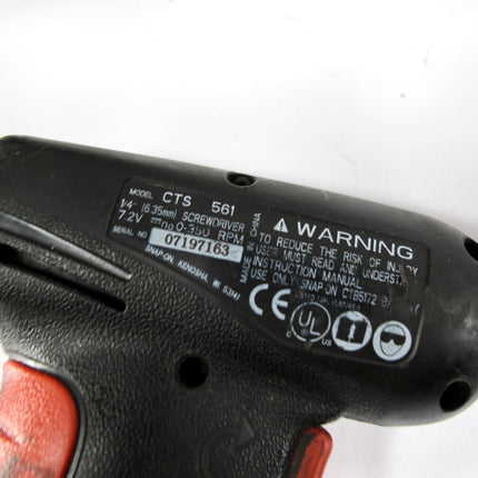Snap On CTS561 1/4” impact Screwdriver 7.2V with Charger