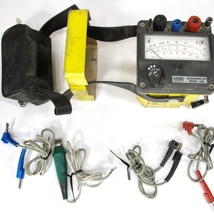 Aemc 1250 Hand Cranked Analog Megohmmeter Ohm Module Kit 250-500-1000V