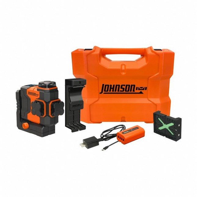 Johnson Level JLN300-GN3360 GreenBrite Self-Leveling 3 x 360° Plane Laser Level