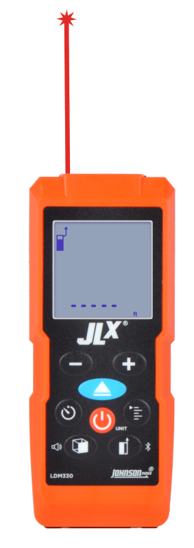 Johnson JLX LDM330 330 ft Laser Distance Meter 40-6013 Bluetooth
