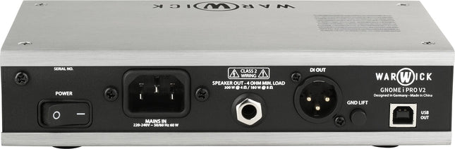 Warwick Gnome i Pro V2 300W Pocket Bass Amp With USB Interface
