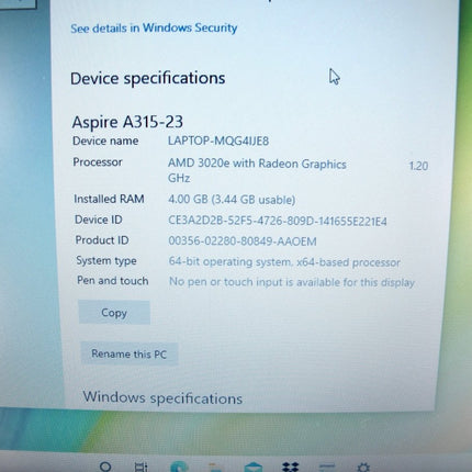 Acer Aspire 3 N18013 1.20GHz 4GB 128GB HD Windows 11 Home Laptop Notebook - ZeereeZ