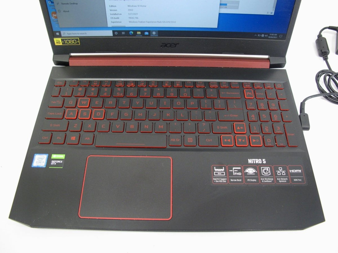 Acer Nitro 5 AN515 - 54 2.40 Ghz 8GB 256 SSD GTX 1050 Gaming Notebook Computer - ZeereeZ