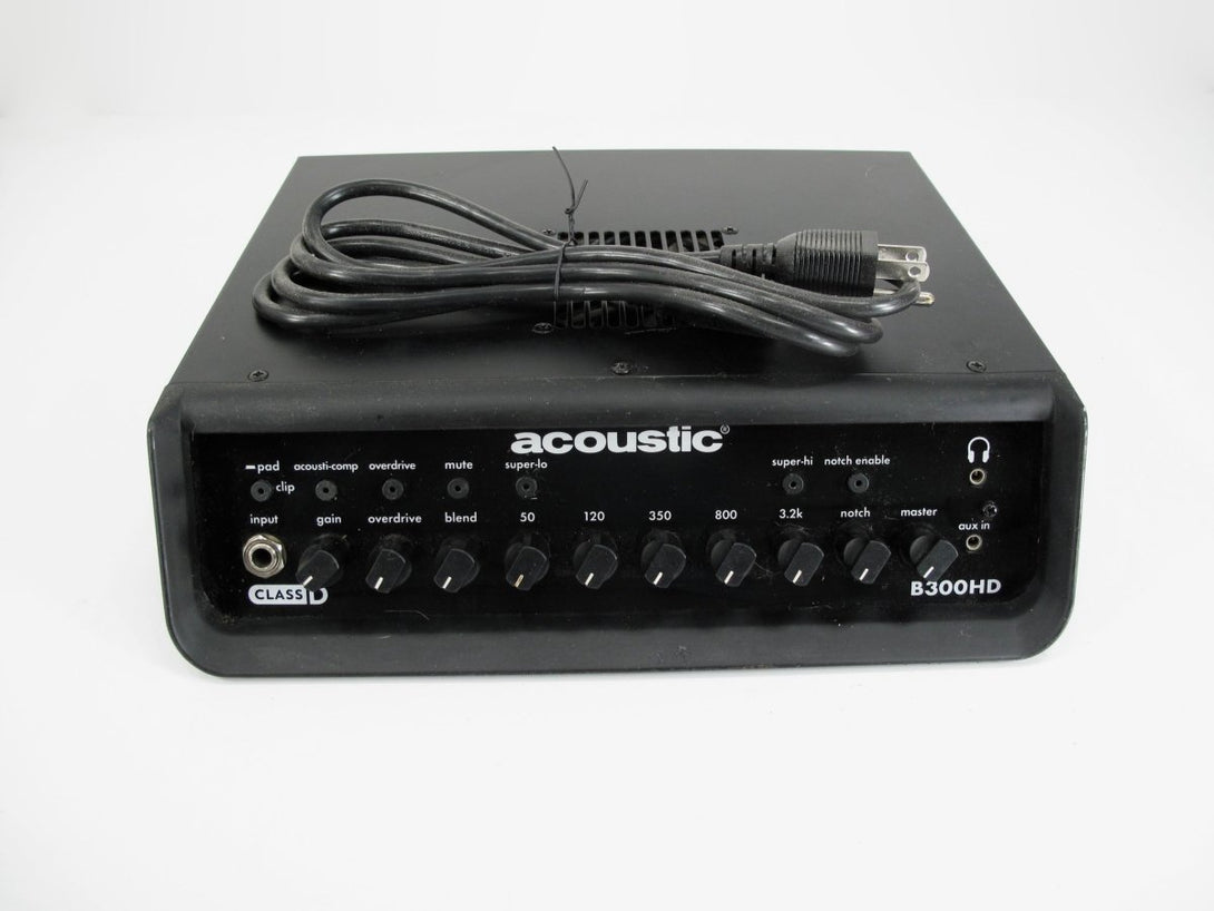 Acoustic B300HD 300W Compact Amp Bass Guitar Head Amplifier - ZeereeZ