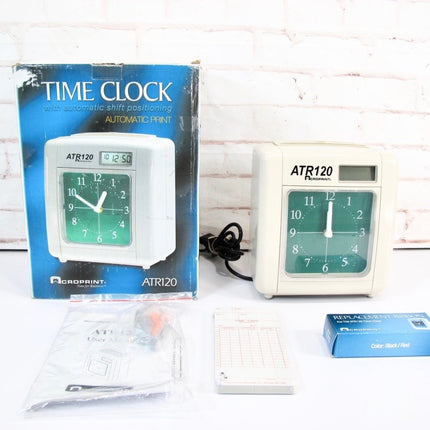 Acroprint ATR120 Electronic Top - Loading Time Recorder Time Clock - ZeereeZ