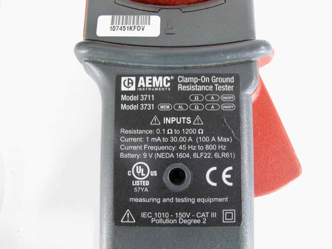 AEMC 3711 Clamp - on Ground Resistance Tester with Case - ZeereeZ