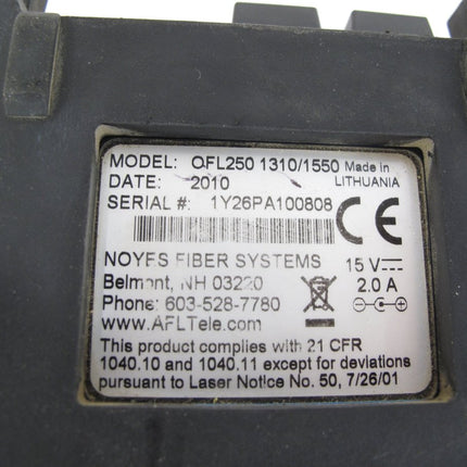 AFL Noyes OFL250B SM 1310/1550 Fiber Flex Tester & Power Meter - ZeereeZ