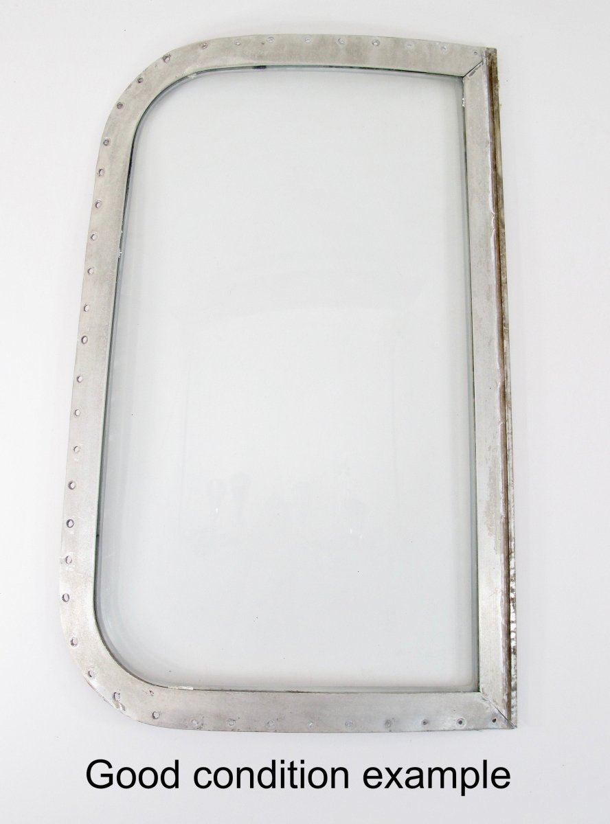 Airstream Curb Side Front Single Pane Glass Curved Wing Window for 1969 - Mid 70s - ZeereeZ