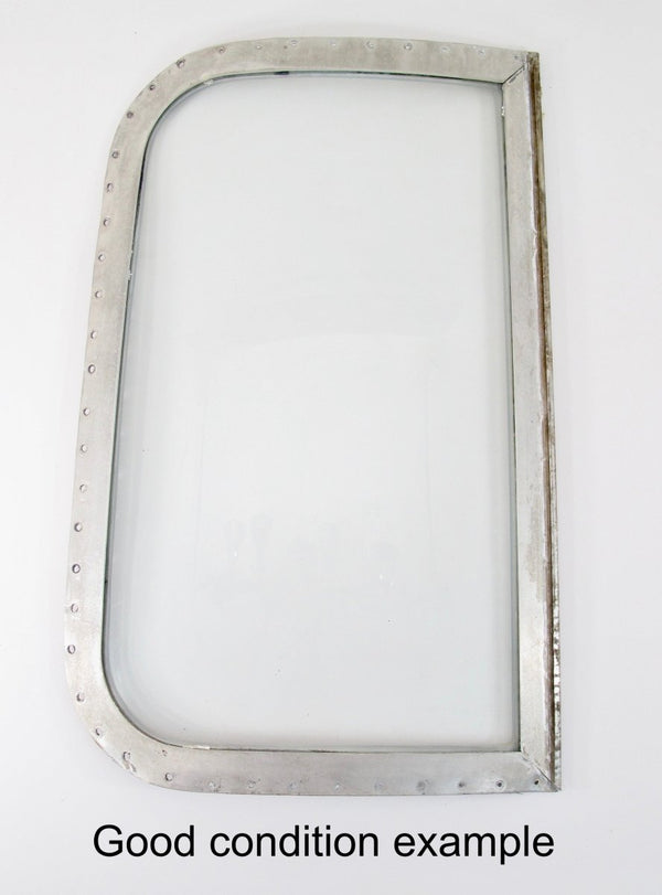 Airstream Curb Side Front Single Pane Glass Curved Wing Window for 1969 - Mid 70s - ZeereeZ