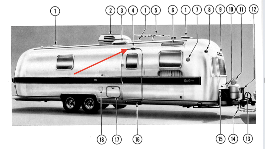 Airstream Entry Door Porch Light Solid Aluminum Housing for 1969 + Vintage Trailers - ZeereeZ