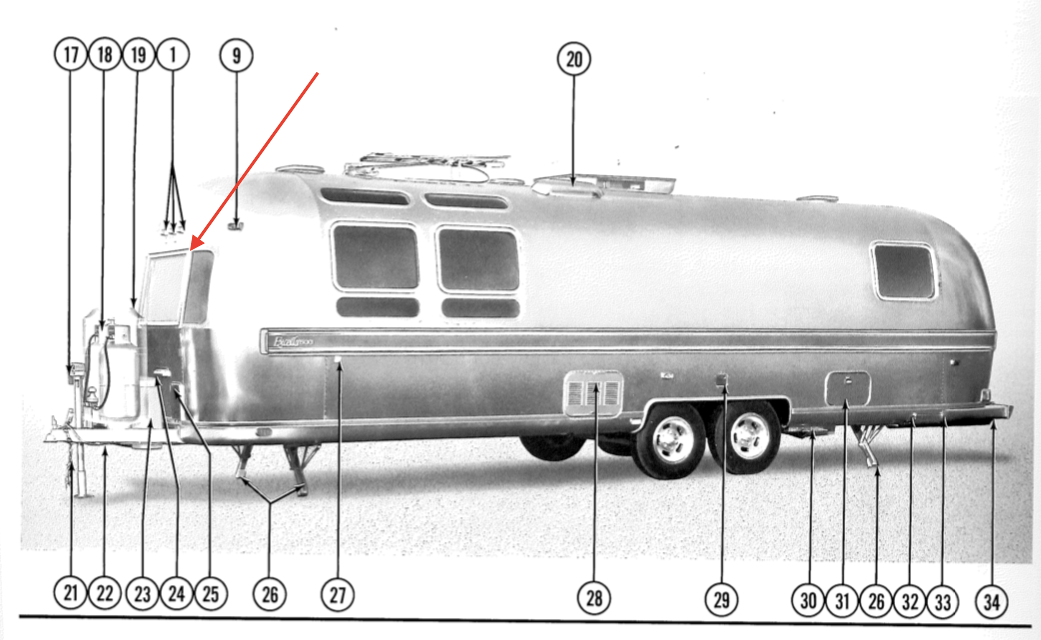 Airstream Front Flat & Wing Window Connector Bar Channel Trim Piece 70s - 80s - ZeereeZ