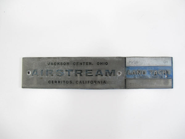 Airstream Land Yacht Jackson Center Ohio Cerritos California Logo Nameplate Badge - ZeereeZ