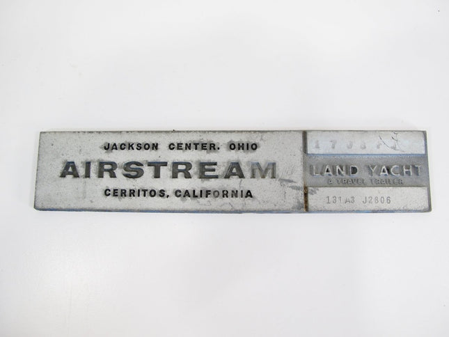 Airstream Land Yacht Jackson Center Ohio Cerritos California Logo Nameplate Badge - ZeereeZ