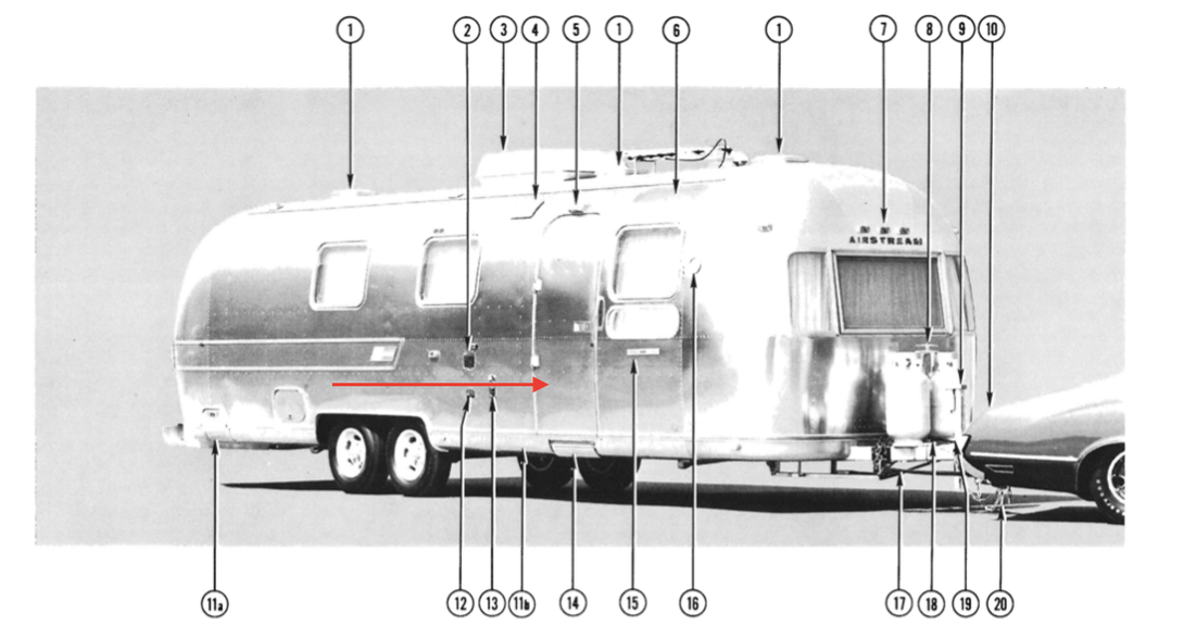 Airstream Original Aluminum 2 Hinge Entry Door for 1970s & 80s Trailers - ZeereeZ