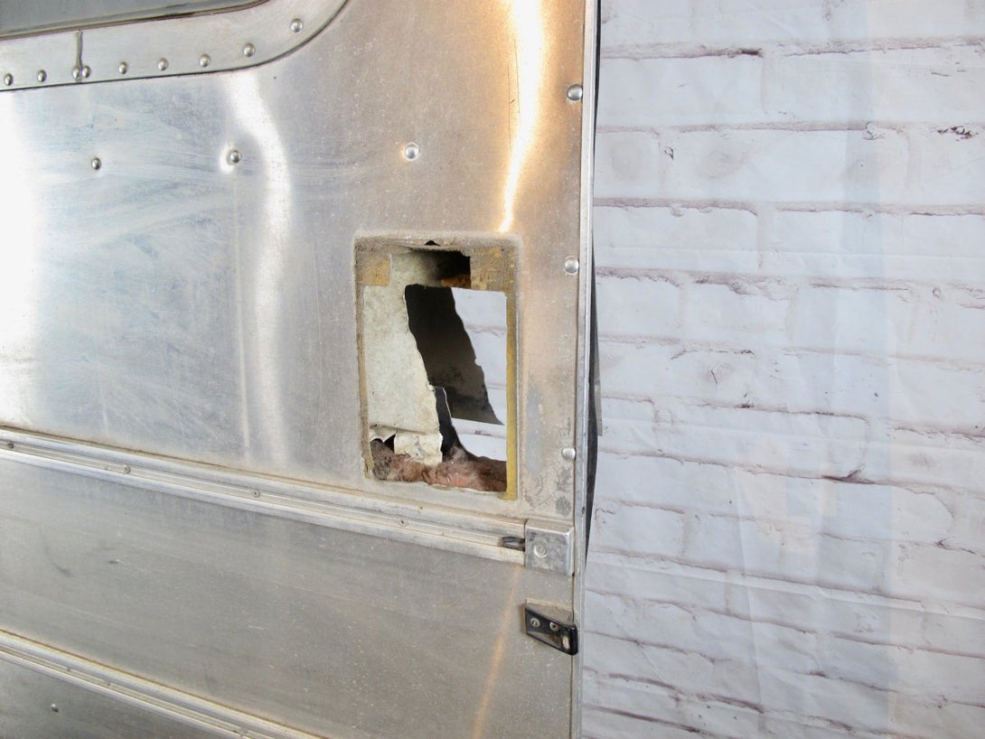 Airstream Original Aluminum 2 Hinge Entry Door for 1980s - 1990s Trailers - ZeereeZ