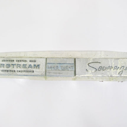 Airstream Sovereign Land Yacht Nameplate Vintage Plaque - ZeereeZ