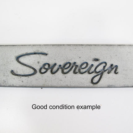 Airstream Sovereign Vintage Camper Trailer Logo Nameplate Badge - ZeereeZ