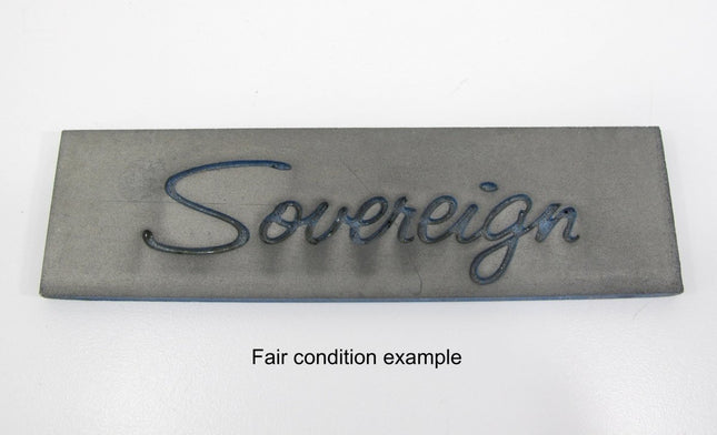 Airstream Sovereign Vintage Camper Trailer Logo Nameplate Badge - ZeereeZ