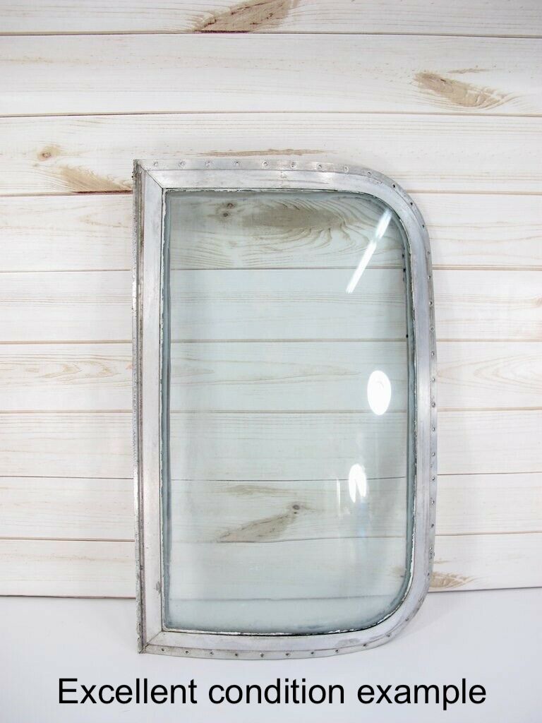 Airstream Street Side Double Pane Glass/Glass Curved Wing Window for Mid 70s + Trailers - ZeereeZ