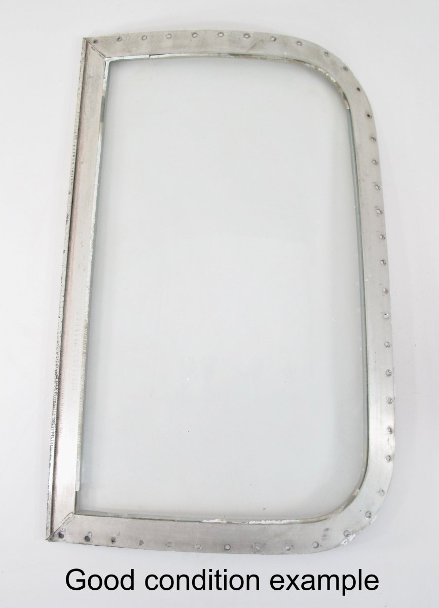 Airstream Street Side Front Single Pane Glass Curved Wing Window for 1969 - mid 70s Trailers - ZeereeZ