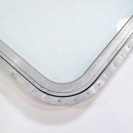 Airstream Vintage Single Pane Curved Glass Side Awning Window Assembly 30 - 1/2 x 22 1969 - Mid 70s - ZeereeZ