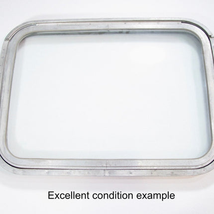 Airstream Vintage Single Pane Curved Glass Side Awning Window Assembly 30 - 1/2 x 22 1969 - Mid 70s - ZeereeZ