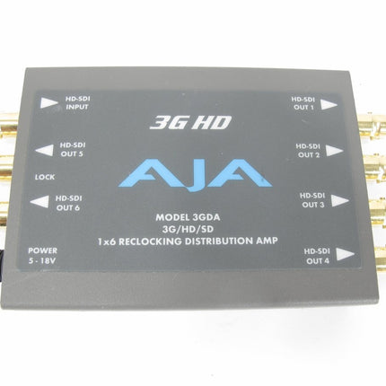 AJA 3GDA 1x6 3G/HD/SD Reclocking Distribution Amp(3G/HD/SD - SDI ins & 6 SDI - ZeereeZ