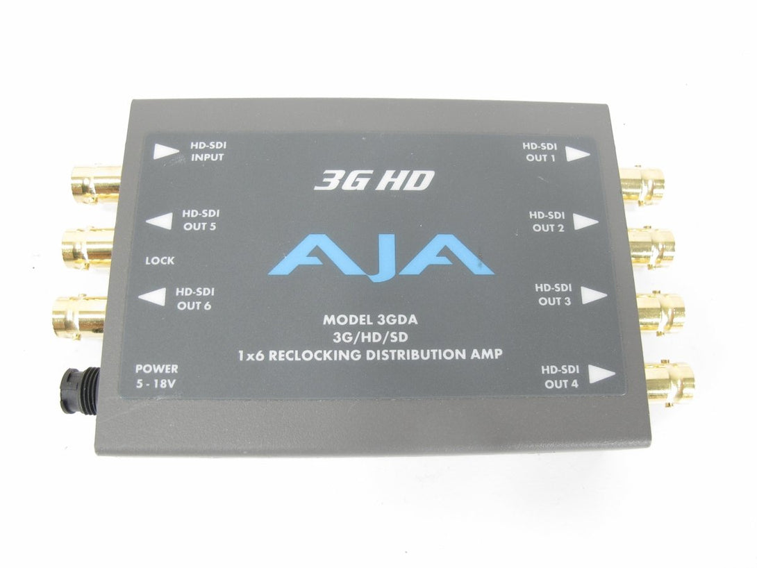 AJA 3GDA 1x6 3G/HD/SD Reclocking Distribution Amp(3G/HD/SD - SDI ins & 6 SDI - ZeereeZ