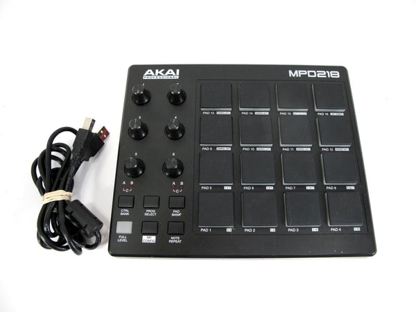 Akai MPD218 MIDI Pad Production & Performance Controller w/ 16 MPC Pads - ZeereeZ