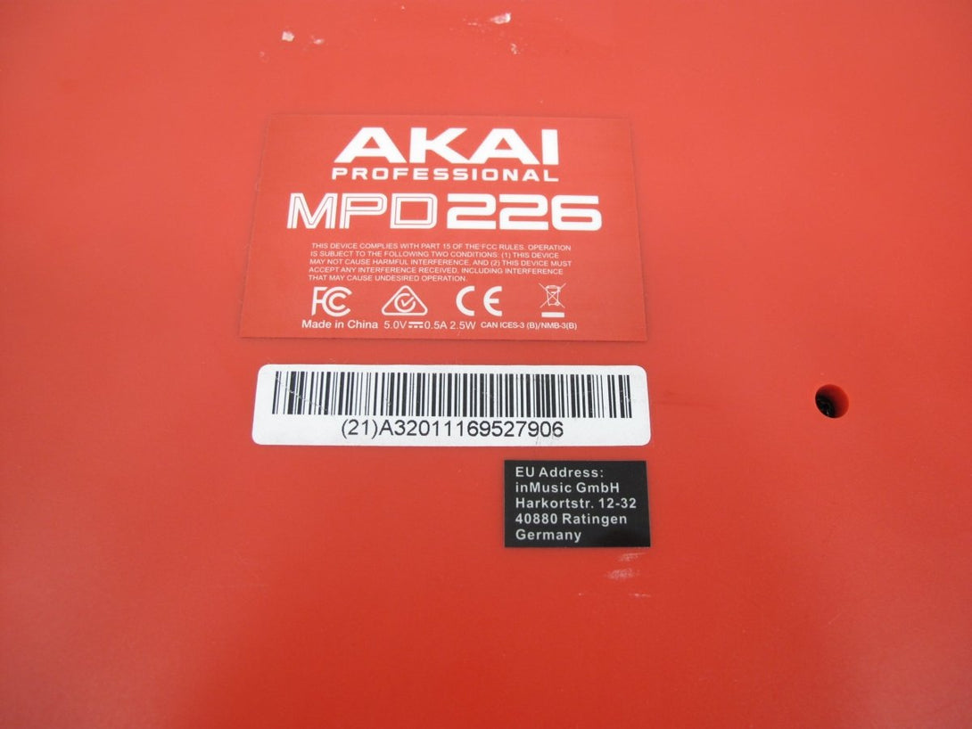 Akai Professional MPD226 16 Pad MIDI MPC Music Production Controller - ZeereeZ